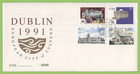 Ireland 1991 Dublin European City of Culture set on First Day Cover