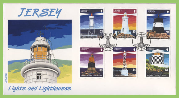 Jersey 1999 Lighthouses set on First Day Cover