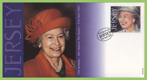 Jersey 2001 Queens Birthday £3 on First Day Cover