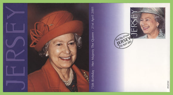 Jersey 2001 Queens Birthday £3 on First Day Cover