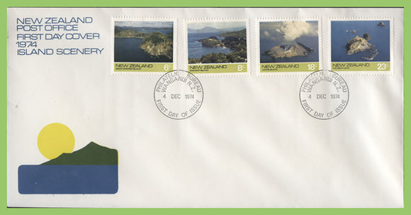 New Zealand 1974 Island Scenery set on First Day Cover
