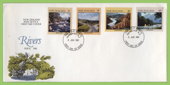 New Zealand 1981 Rivers Issue on First Day Cover