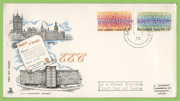 Ireland 1973 Treaty of Rome EEC set First Day Cover