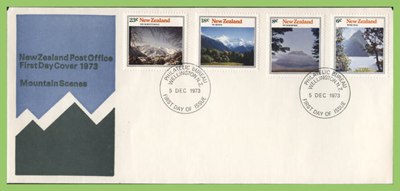 New Zealand 1973 Mountain Scenes set on First Day Cover