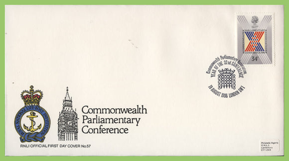 G.B. 1986 Parliamentary Conference on official RNLI First Day Cover, London SW1
