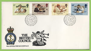 G.B. 1984 The British Council on official RNLI First Day Cover, Bureau