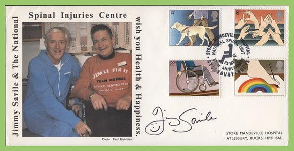 G.B. 1981 Year of Disabled People set Stoke Mandeville Hospital First Day Cover, Alyesbury