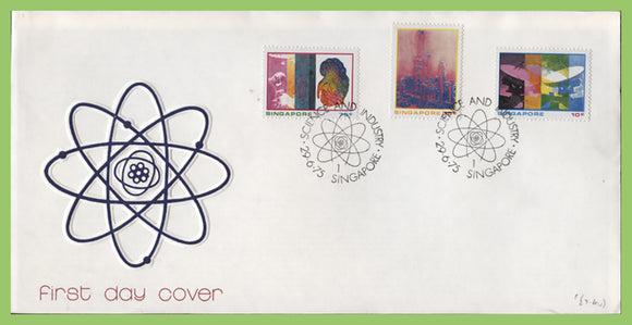 Singapore 1975 Science and Industry set on First Day Cover