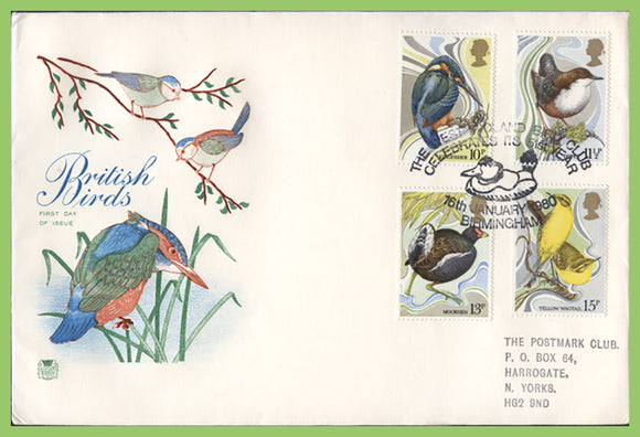 G.B. 1980 Birds set on Stuart First Day Cover, Birmingham