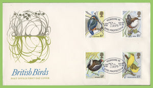 G.B. 1980 Birds set on Post Office First Day Cover, Sandy Beds