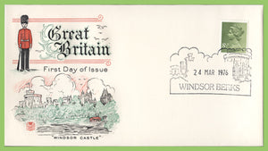 G.B. 1976 8½p Experimental phosphor on Stuart First Day Cover, Windsor