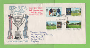 Bermuda 1976 75th Anniversary of Cricket Cup Match set on First Day Cover