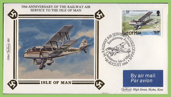 Isle of Man 1984 50th Anniversary of The Railway Air Service commemorative cover