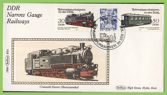 Germany 1985 DDR Narrow Gauge Railways Benham commemorative cover