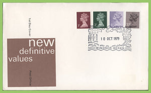 G.B. 1979 1p & 2p All over Phos definitives on Post Office First Day Cover, Windsor