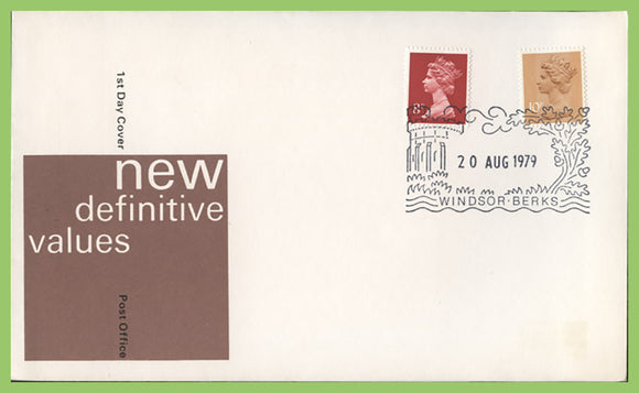 G.B. 1979 8p & 10p Machin definitive u/a Post Office First Day Cover, Windsor