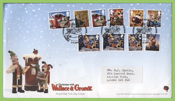 G.B. 2010 Christmas set on Royal Mail First Day Cover, Bethlehem