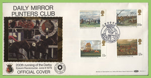 G.B. 1979 Horse Racing set on Benham First Day Cover, Derby