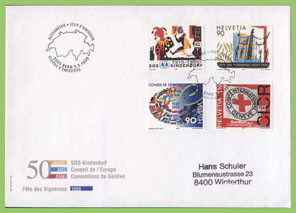 Switzerland 1999 Publicity set on First Day Cover