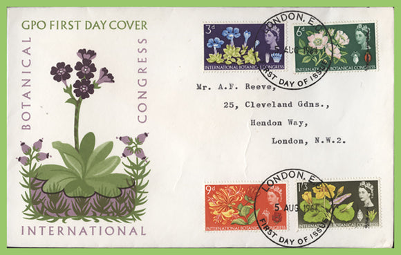 G.B. 1964 International Botanical Congress set on GPO First Day Cover, London EC