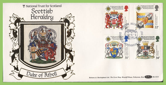 G.B. 1987 Scottish Heraldry set on Benham First Day Cover, Dunkeld