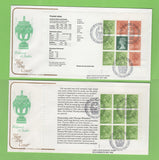 G.B. 1980 Wedgwood booklet panes on Cotswold First Day Covers