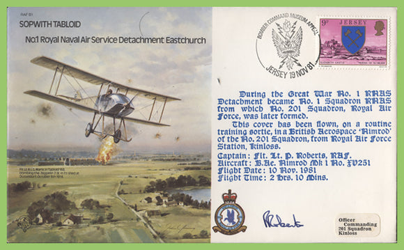 Jersey 1981 RAF Sopwith Tabloid, No.1 Royal Navy Air Service Detachment Eastchurch