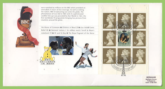 G.B. 1997 BBC, Children in Need booklet pane on First Day Cover, London W1