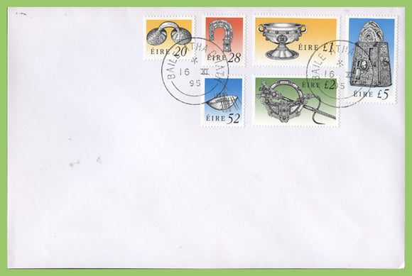 Ireland 1995 definitives inc £1, £2 & £5 on plain First Day Cover