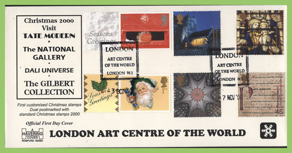 G.B. 2000 Spirit & Faith/Christmas official dual cancel Havering First Day Cover