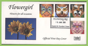 G.B. 2001 Hopes For The Future Havering First Day Cover, Flowergirl, Harold Hill