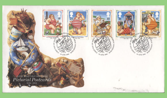 G.B. 1994 Pictorial Postcards set on u/a Royal Mail First Day Cover, Bureau