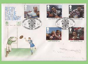 G.B. 1995 Rugby League set on Stuart First Day Cover, Salford