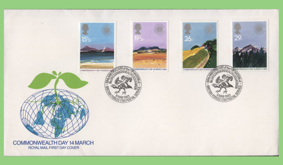 G.B. 1983 Commonwealth Day set u/a Royal Mail First Day Cover, British Forces