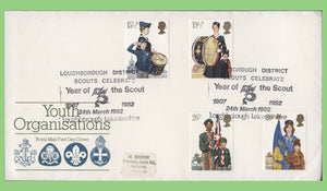 G.B. 1982 Youth Organisations Royal Mail First Day Cover, Loughborough Scouts