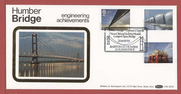G.B. 1983 Engineering set on Benham First Day Cover, Barton on Humber