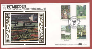 G.B. 1983 British Gardens set on Benham First Day Cover, Pitmedden