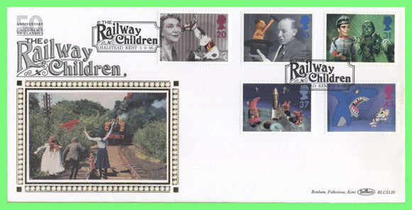 G.B. 1996 Childrens TV Classics set on Benham First Day Cover, Halstead