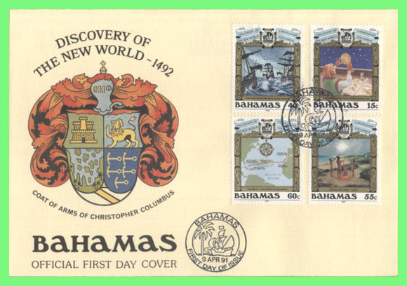 Bahamas 1988 Discovery of The New World by Columbus set on First Day Cover