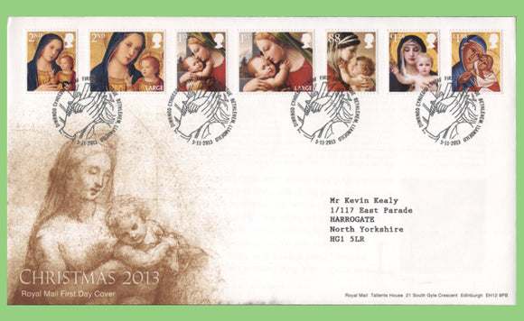 G.B. 2013 Christmas set on Royal Mail First Day Cover, Bethlehem