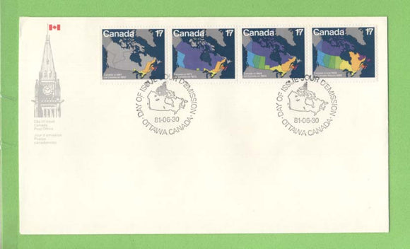 Canada 1981 Canada Day, Maps set First Day Cover