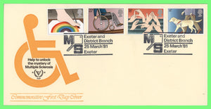 G.B. 1981 Year of Disabled People set on official First Day Cover, M.S. Exeter