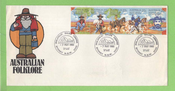 Australia 1980 Folklore. Waltzing Matilda set on First Day Cover