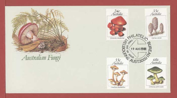 Australia 1981 Australian Fungi set on First Day Cover
