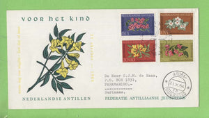 Netherlands Antilles 1964 Child Welfare, Flowers set First Day Cover