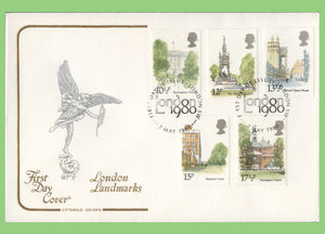 G.B. 1980 London Landmarks set u/a Cotswold First Day Cover, London 1980