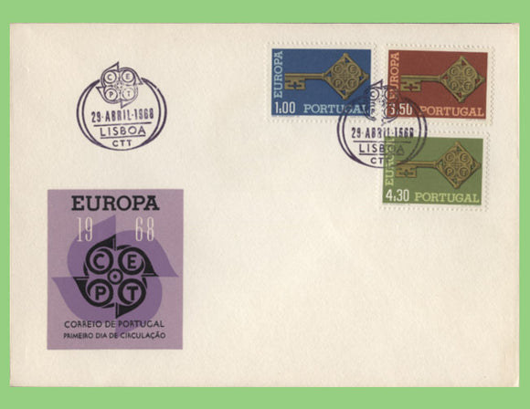 Portugal 1968 Europa set on First Day Cover