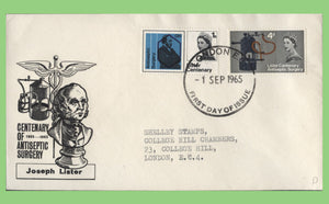 G.B. 1965 Joseph Lister set First Day Cover, London E C