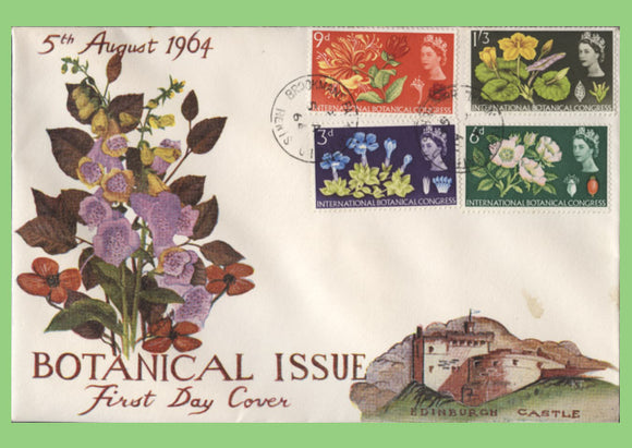 G.B. 1964 Int. Botanical Congress set on First Day Cover, Brookmans Park cds