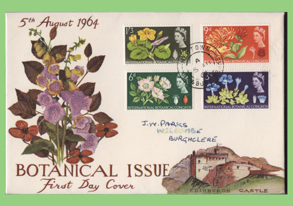 G.B. 1964 Int. Botanical Congress set on First Day Cover, Newbury